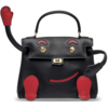 Hermès Limited Edition Super Rare Kelly Doll Quelle Idole Black / Rouge Piment Swift GHW