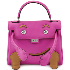Hermès Limited Edition Super Rare Kelly Doll Quelle Idole Magnolia / Biscuit Swift PHW