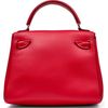 Hermès Limited Edition Super Rare Kelly Doll Quelle Idole Rouge Vif / Chocolate Swift PHW