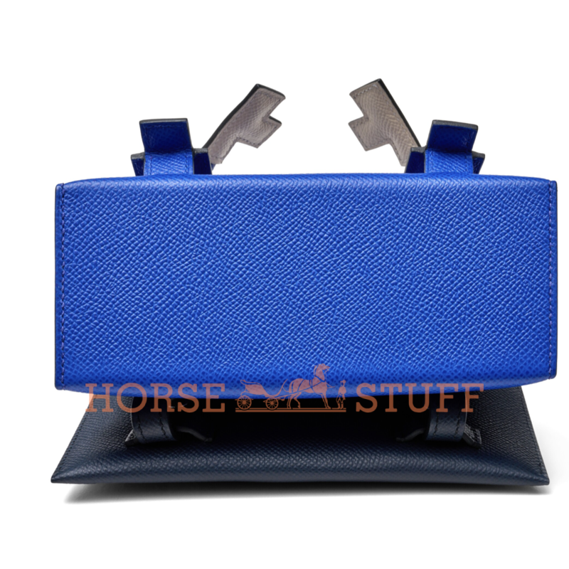 Hermès Limited Edition Super Rare Kelly Quelle Idole Picto Blue Royal / Nata / Gold / Blue Indigo Epsom PHW