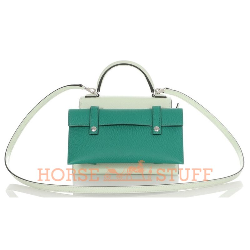 Hermès Limited Edition Super Rare Kelly Quelle Idole Picto Vert Fizz / Nata / Rose Texas / Vert Verone Epsom PHW