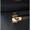 Hermès Kelly Elan Black Chèvre Chamkila GHW