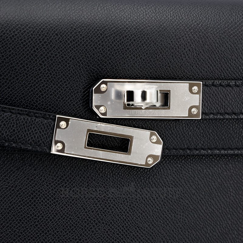 Hermès Kelly Elan Black Madame PHW