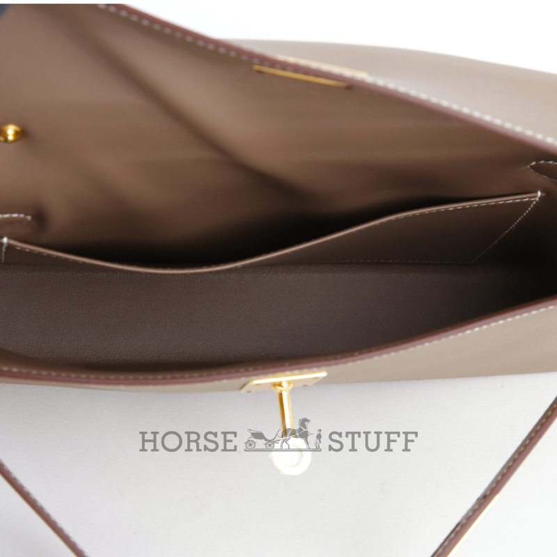 Hermès Kelly Elan Etoupe Madame GHW