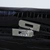 Hermès Kelly Elan Black Shiny Crocodile Porosus PHW