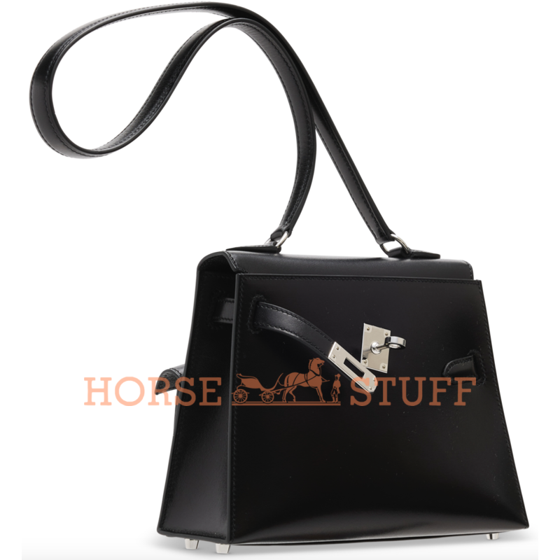 Hermès Limited Edition Kelly en Desordre Sellier 20 Black Epsom PHW