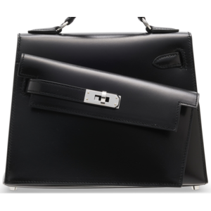 Hermès Limited Edition Kelly en Desordre Sellier 20 Black Box PHW