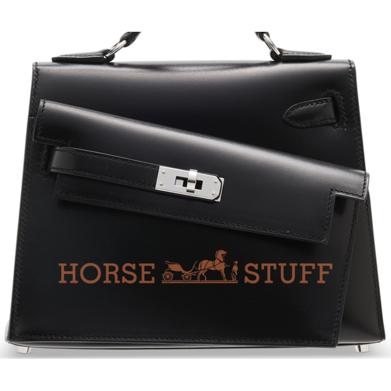 Hermès Limited Edition Kelly en Desordre Sellier 20 Black Epsom PHW