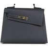 Hermès Limited Edition Kelly en Desordre Sellier 20 Ardoise Epsom Permabrass