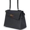 Hermès Limited Edition Kelly en Desordre Sellier 20 Ardoise Epsom Permabrass