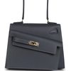 Hermès Limited Edition Kelly en Desordre Sellier 20 Ardoise Epsom Permabrass