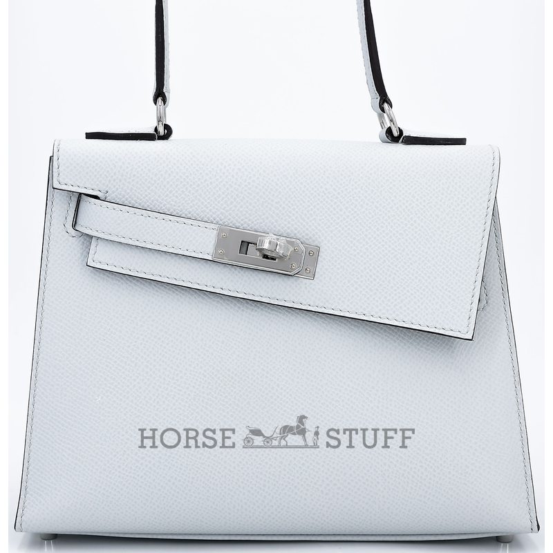 Hermès Limited Edition Kelly en Desordre Sellier 20 Gris Platine Epsom PHW