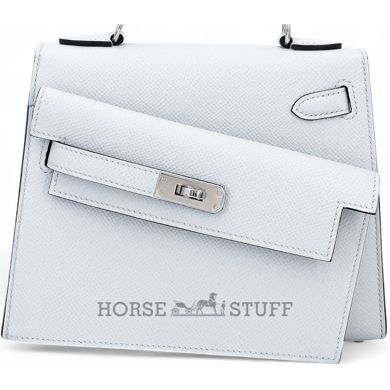 Hermès Limited Edition Kelly en Desordre Sellier 20 Gris Platine Epsom PHW