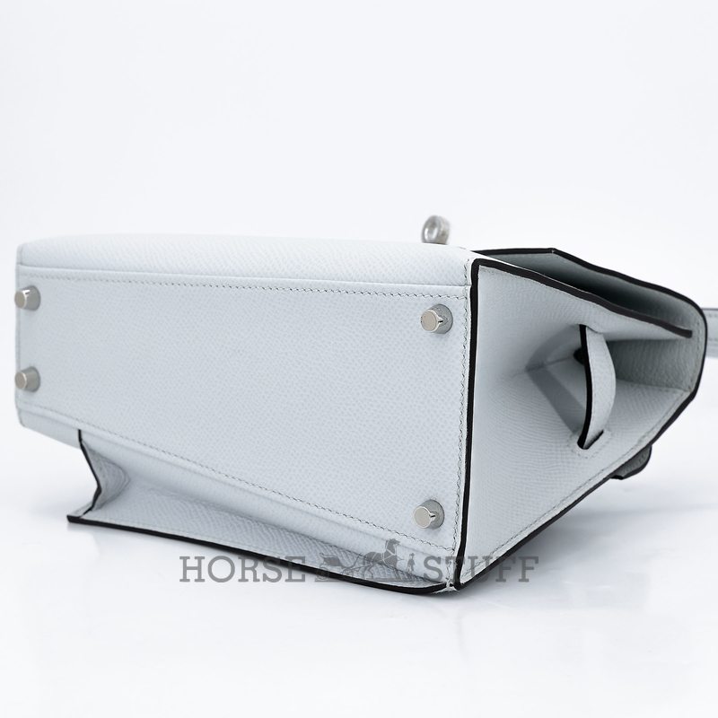 Hermès Limited Edition Kelly en Desordre Sellier 20 Gris Platine Epsom PHW