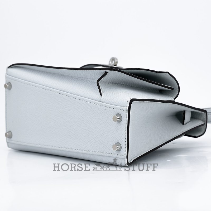 Hermès Limited Edition Kelly en Desordre Sellier 20 Gris Platine Epsom PHW