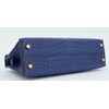 Hermès Kelly Sellier Mini II Blue Sapphire Matte Crocodile Alligator GHW