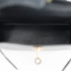 Hermès Kelly Sellier Mini II Graphite Shiny Crocodile Alligator Permabrass