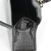 Hermès Kelly Sellier Mini II Graphite Shiny Crocodile Alligator Permabrass