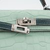 Hermès Kelly Sellier Mini II Special Order HSS Vert d'Eau / Vert Cypress Matte Crocodile Alligator PHW