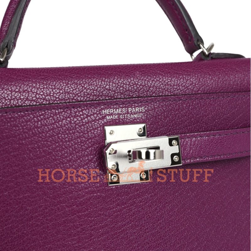 Hermès Kelly Sellier Mini II Orange Chèvre PHW