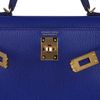 Hermès Kelly Sellier Mini II Blue de Royal Chèvre GHW