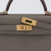 Hermès Kelly Sellier Mini II Etain Epsom GHW