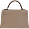 Hermès Kelly Sellier Mini II Gris Tourterelle Chèvre Mysore Permabrass HW