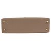 Hermès Kelly Sellier Mini II Gris Tourterelle Chèvre Mysore Permabrass HW