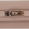 Hermès Kelly Sellier Mini II Gris Tourterelle Chèvre Mysore Permabrass HW