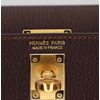 Hermès Kelly Sellier Mini II Havane Chèvre Mysore GHW