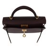 Hermès Kelly Sellier Mini II Havane Chèvre Mysore GHW