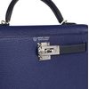 Hermès Kelly Sellier Mini II Special Order HSS Blue Encre / Blue Indigo Chevre PHW