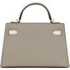 Hermès Kelly Sellier Mini II Special Order HSS Gris Tourterelle / Nata Chevre GHW