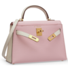 Hermès Kelly Sellier Mini II Special Order HSS Rose Sakura / Nata Chevre GHW