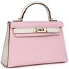 Hermès Kelly Sellier Mini II Special Order HSS Rose Sakura / Nata Chevre Permabrass