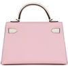 Hermès Kelly Sellier Mini II Special Order HSS Rose Sakura / Nata Chevre Permabrass