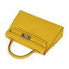 Hermès Kelly Sellier Mini II Verso Jaune de Naples / Rouge H Chèvre PHW