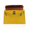 Hermès Kelly Sellier Mini II Verso Jaune de Naples / Rouge H Chèvre PHW