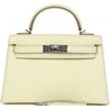 Hermès Kelly Sellier Mini II Jaune Milton Epsom PHW