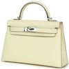 Hermès Kelly Sellier Mini II Jaune Milton Epsom PHW