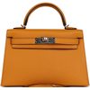 Hermès Kelly Sellier Mini II Moutarde Chevre Mysore PHW
