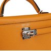 Hermès Kelly Sellier Mini II Moutarde Chevre Mysore PHW