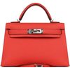 Hermès Kelly Sellier Mini II Orange Field Epsom PHW