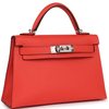 Hermès Kelly Sellier Mini II Orange Field Epsom PHW