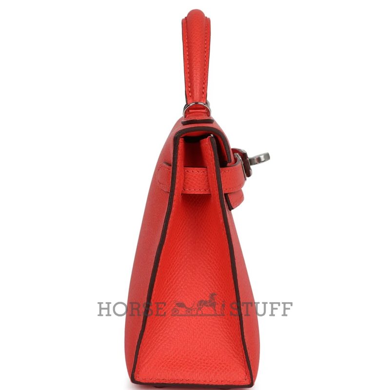 Hermès Kelly Sellier Mini II Orange Field Epsom PHW