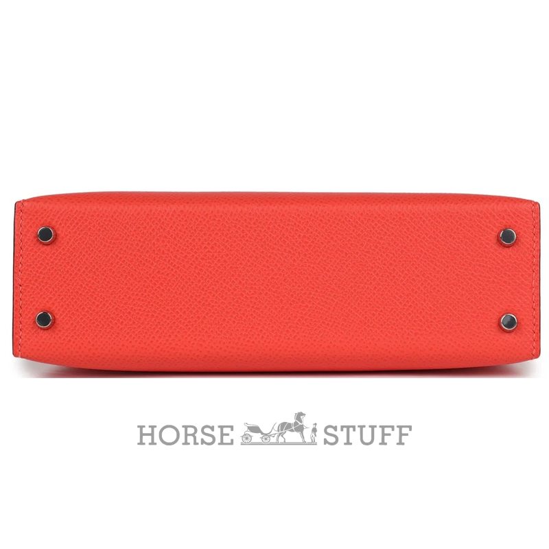 Hermès Kelly Sellier Mini II Orange Field Epsom PHW