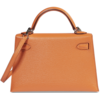 Hermès Kelly Sellier Mini II Orange Chèvre PHW