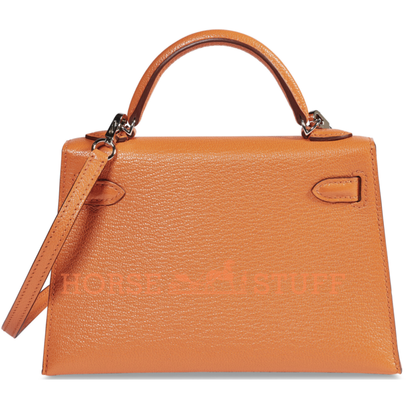 Hermès Kelly Sellier Mini II Orange Chèvre PHW