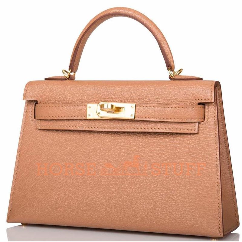 Hermès Kelly Sellier Mini II Quebracho Chèvre GHW