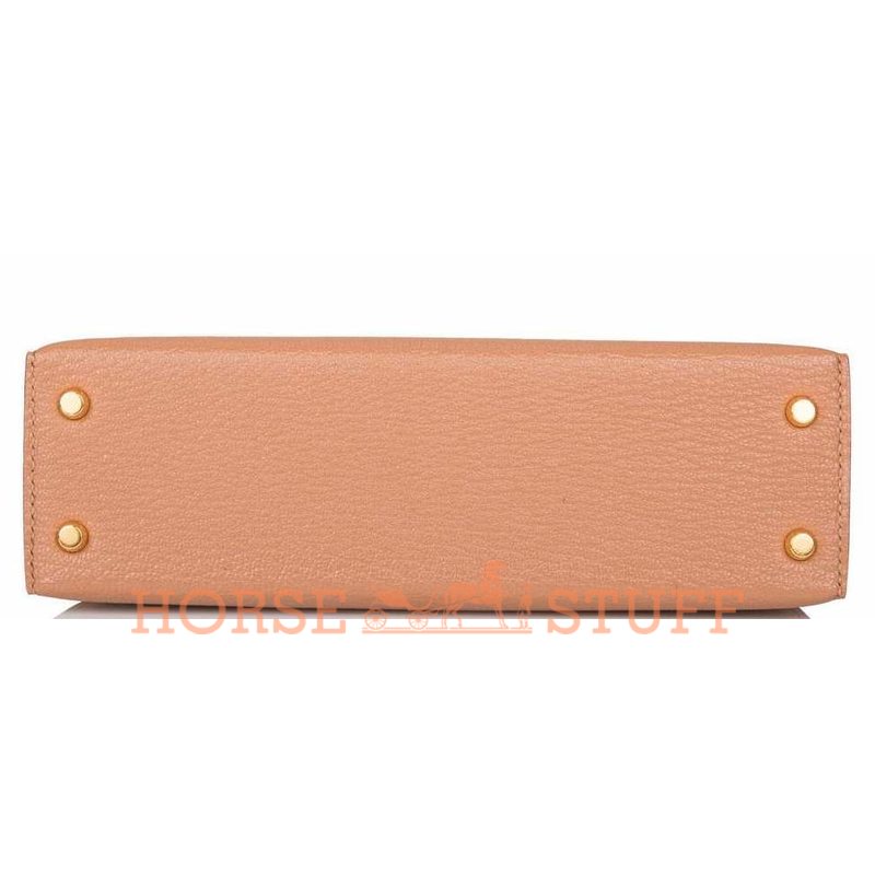 Hermès Kelly Sellier Mini II Quebracho Chèvre GHW